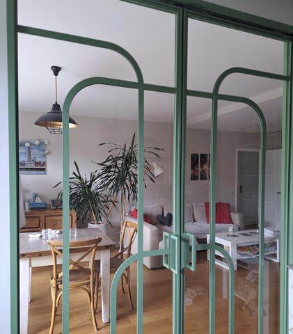 Double Porte à galandage Art-Déco à Puteaux