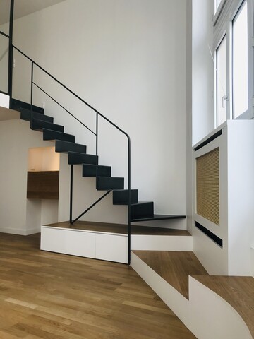 Escalier et Garde-Corps en acier noir