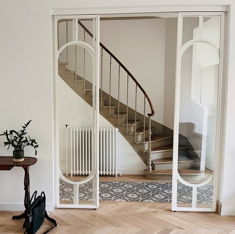 Verrière Blanche Art Déco