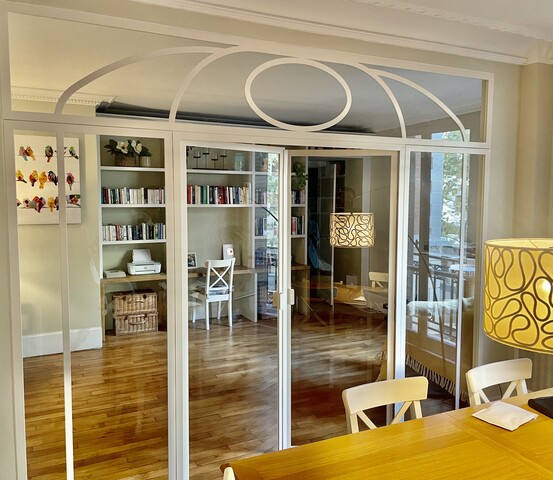 Verrière Blanche Art Déco