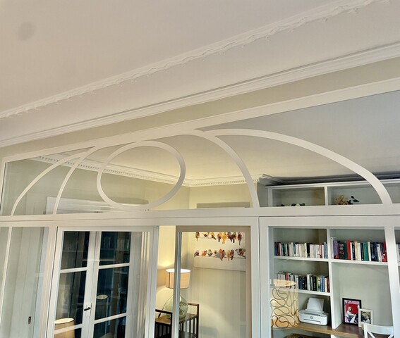 Verrière Blanche Art Déco