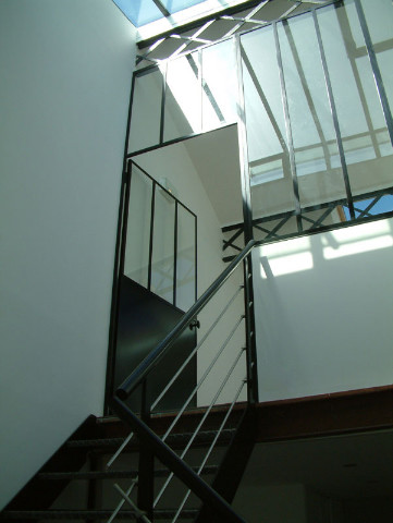 Verrière d'intérieur et escalier