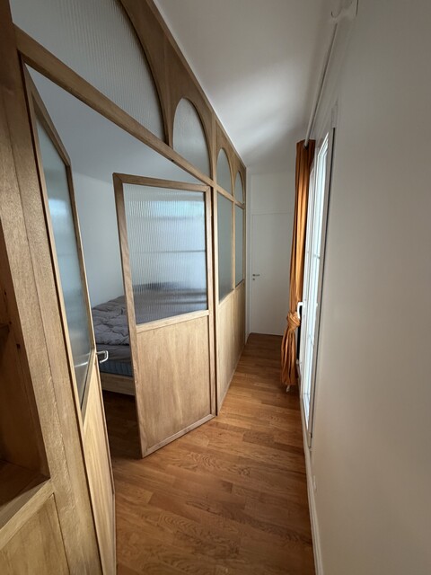 Verrière en chêne massif