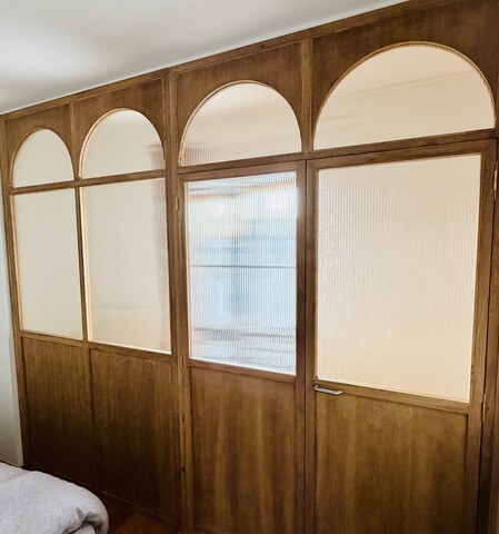 Verrière en chêne massif