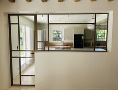 Verrière Mondrian et sa porte battante
